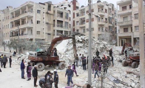 Syria mosque airstrike kills dozens of civilians near Aleppo