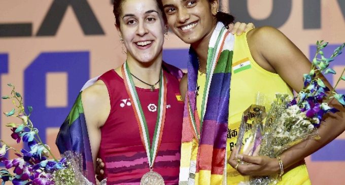 P V Sindhu beats Carolina Marin to win India Open