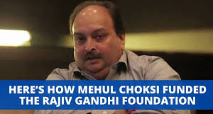 BJP’s allegation, Rajiv Gandhi Foundation took donations from fugitive Mehul Chowki