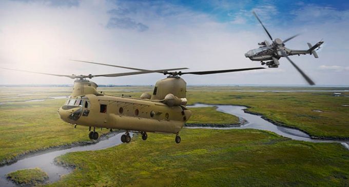 Boeing handed over 22 Apache and 15 Chinook helicopters to India