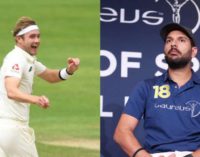 Yuvraj Singh Wishes Stuart Broad