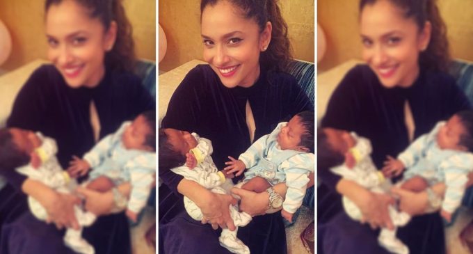 Ankita Lokhande welcomes twins Abeer and Abeera to family