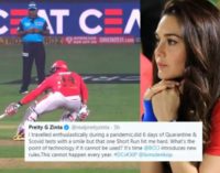 IPL 2020: Preity Zinta, Virender Sehwag Fume At Umpire’s Controversial “Short Run” Call