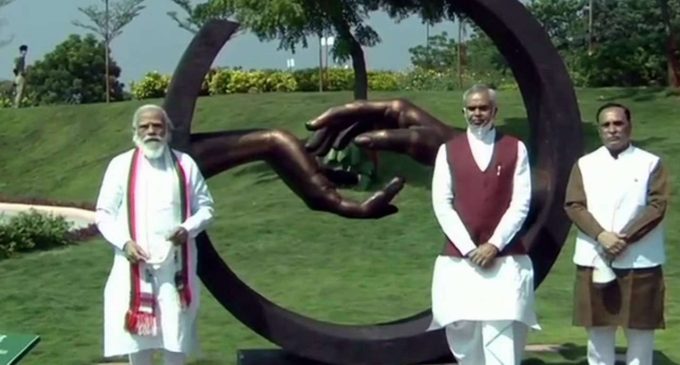 PM Modi pays homage to Keshubhai Patel, inaugurates ‘Arogya Van’ in Gujarat