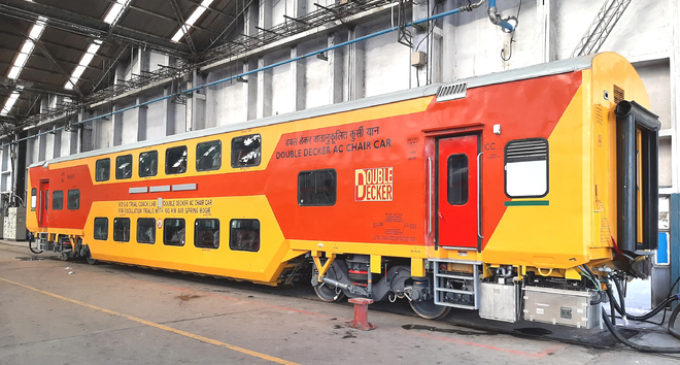 Indian Railways rolls out double-decker coach which can run at 160 kmph speed