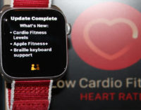 Apple Watch now monitors cardio fitness