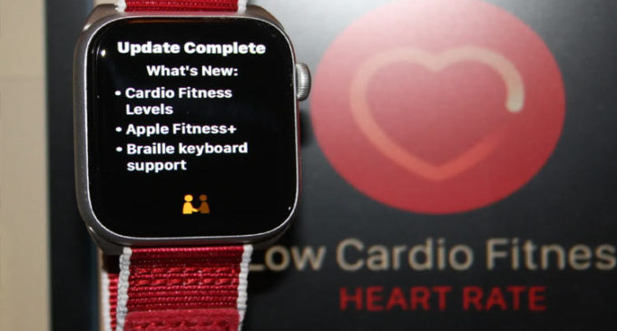 Apple Watch now monitors cardio fitness