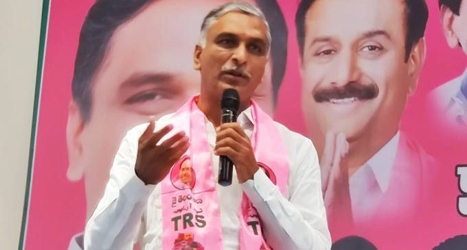 BJP trying to create tension, says Harish Rao