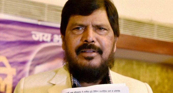 ‘No corona, corona no’: Union Minister Ramdas Athawale coins slogan for new coronavirus strain